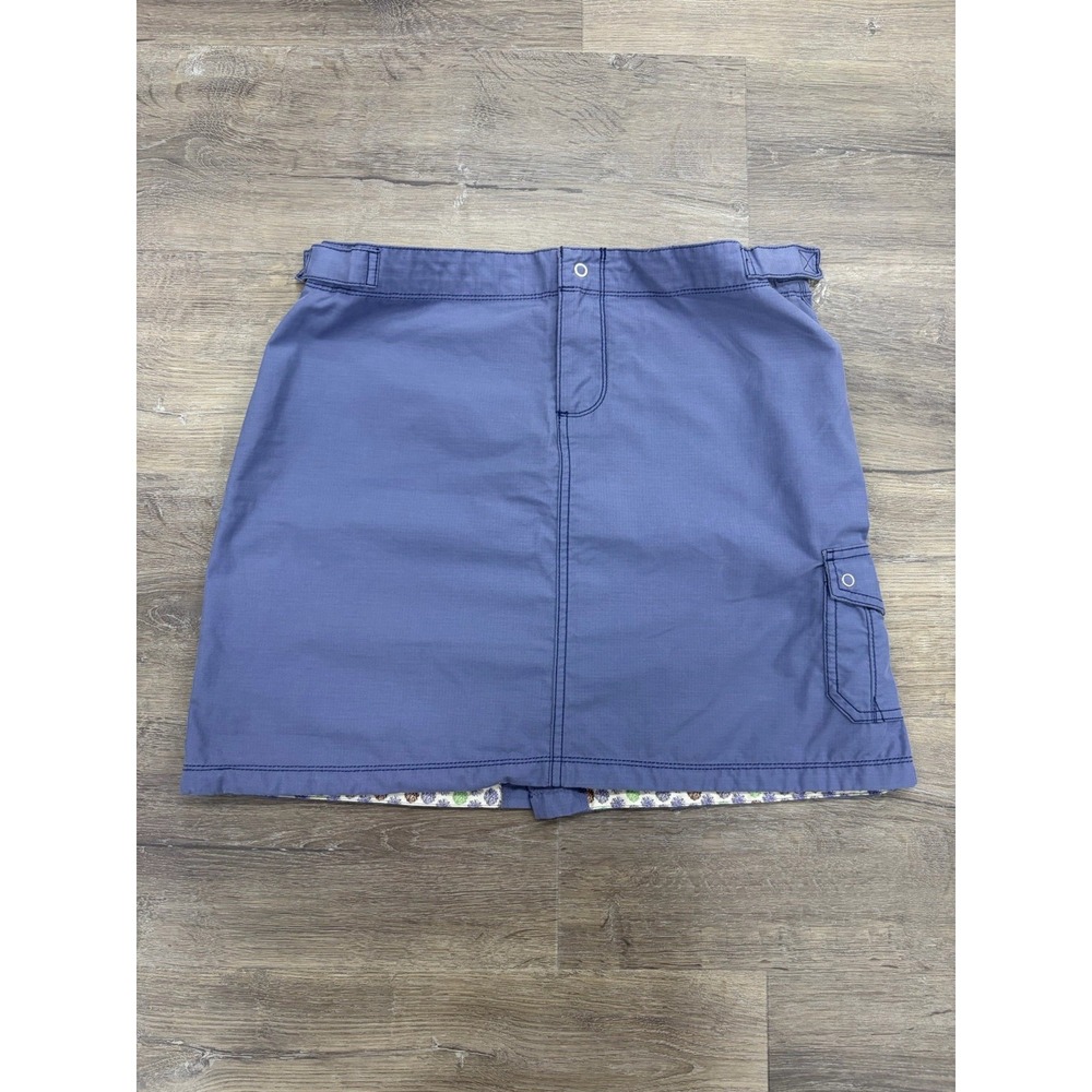 Horny Toad Toad & Co Women's Nylon Skirt Size 8 Cargo Pockets Adjustable Waist